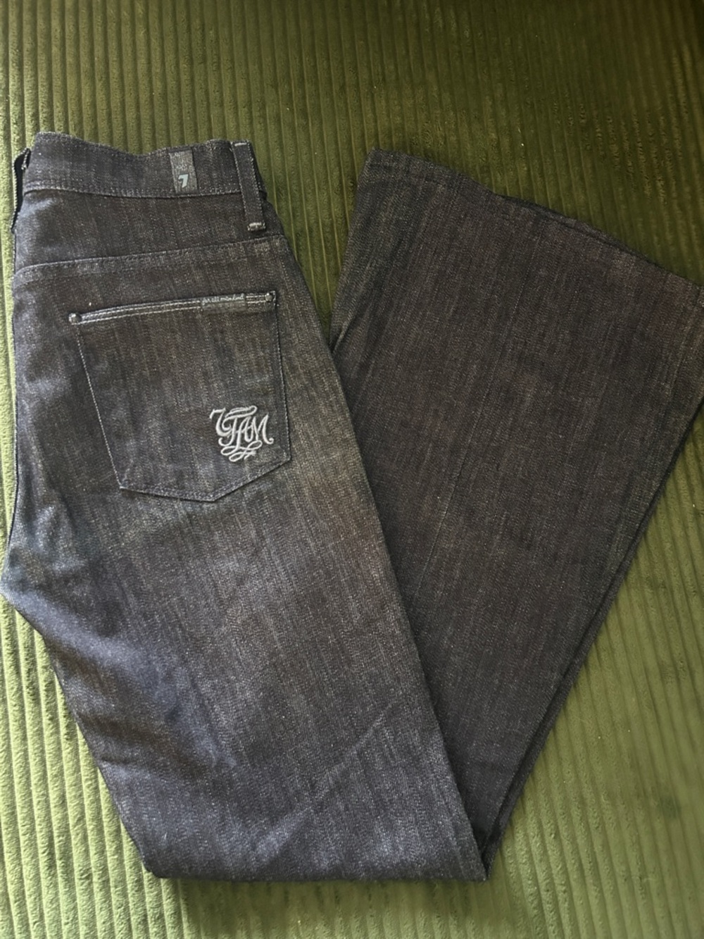 7 For All Mankind Dark Wash Bell Bottoms